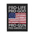 Pro Life Pro God Pro Gun Pro American - Plush Blanket