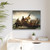 George Washing Crosses The Delaware - Framed Canvas Print