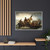 George Washing Crosses The Delaware - Framed Canvas Print