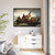 George Washing Crosses The Delaware - Framed Canvas Print