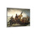 George Washing Crosses The Delaware - Framed Canvas Print