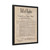 The Bill Of Rights - Framed Canvas Print