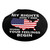 My Rights Don't End Where Your Feelings Begin - Round Vinyl Sticker