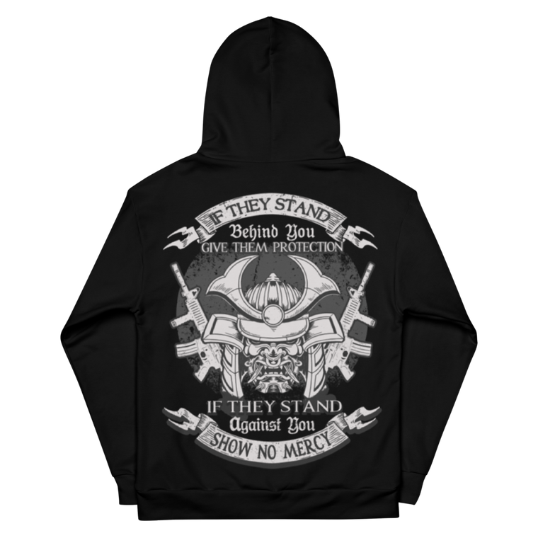 If They Stand Behind You Give Them Protection - Dye Sublimated Unisex Hoodie