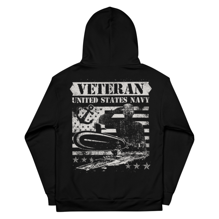United States Navy Veteran - Dye Sublimated Unisex Hoodie