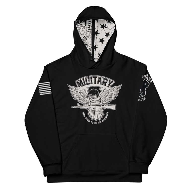 Was Born To Be In The American Military - Dye Sublimated Unisex Hoodie