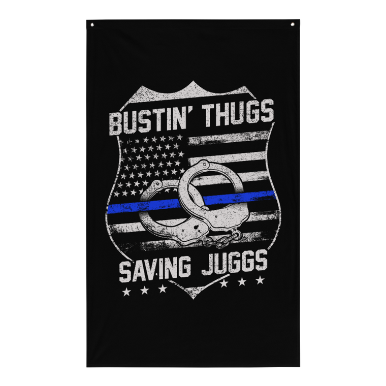 Thin Blue Line Series: Bustin' Thugs & Saving Juggs - Sublimated Flag