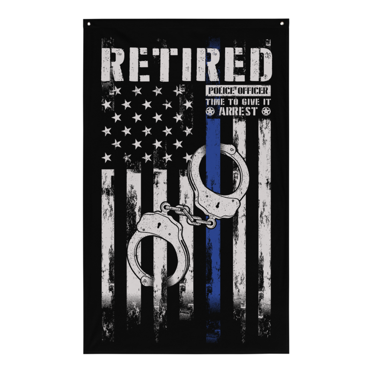 Thin Blue Line Series: Retired PD - Sublimated Flag