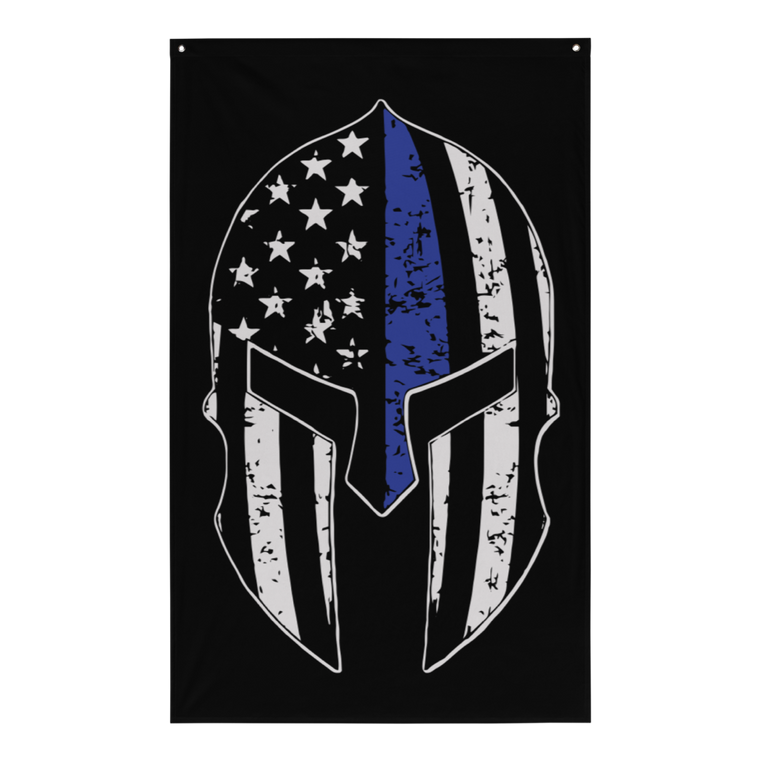 Thin Blue Line Series: Blue Line Spartan - Sublimated Flag