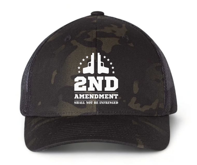 The 2nd Amendment Shall Not Be Infringed - Black Multicam Snapback Cap
