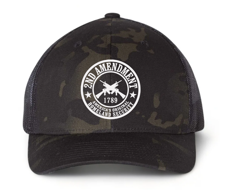 The 2nd Amendment: America's Original Homeland Security 3 - Black Multicam Snapback Cap
