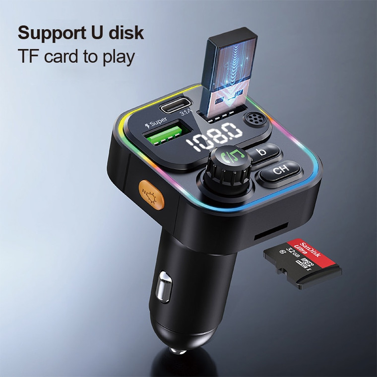Bluetooth Car Handsfree Audio Player & Adapter