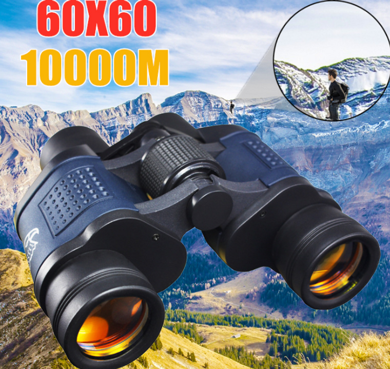 Binoculars: 60X60 Powerful 160000m Full Optical Glass & Night Vision