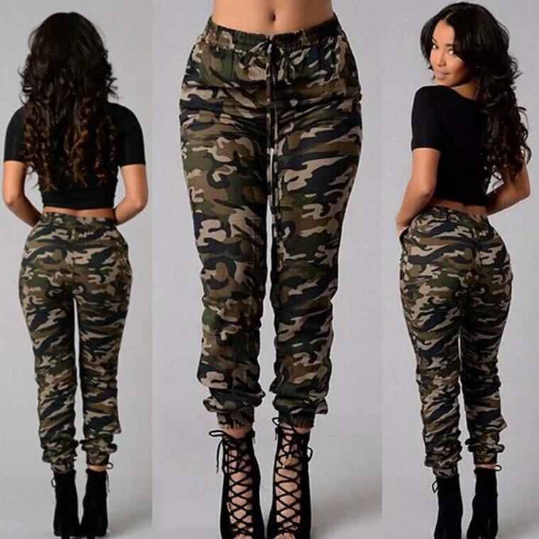 Women's Casual Camouflage Streetwear Pants