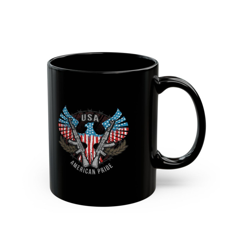 American Pride - 11oz Black Mug