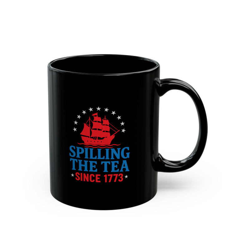 Spilling The Tea 2 - 11oz Black Mug