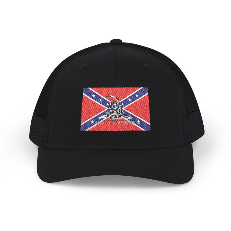 Souther Dixie Series: Confederate Don't Tread On Me - Snapback Trucker Cap Souther Dixie Series: Confederate Don't Tread On Me - Snapback Trucker Cap