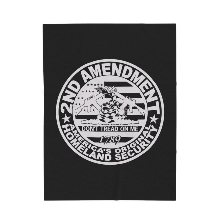 2A America's Original Homeland Security 4 - Plush Blanket 