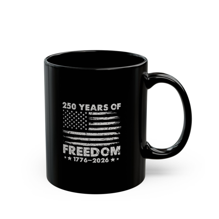 America: 250 Years Of Freedom 2 - 11oz Black Mug