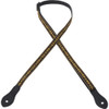 Levy's MJ19 Henderson Series Jacquard Ukulele Strap - Black & Yellow