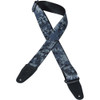 Levy's MPS2-120 Polyester Guitar Strap - Black Blue Digital Camo