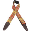 Levy's "Hogan" 2" Jacquard Red Guitar Strap