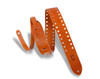 Levy's M12SPOV 2" Leather Guitar Strap Square Punch Out Pattern - Tan