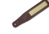 Levy's MCT26A 2 1/2" Leather Guitar Strap Tweed Amp Inlay on Dark Brown