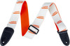 Gretsch Guitar Strap Vibrato Arm Pattern White & Orange