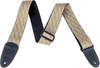 Gretsch Guitar Strap White Logos - Gold