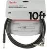 Fender Professional Series Instrument Cable 10' Straight / Angle - Black