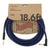 Fender Festival Hemp Instrument Cable 18.6' Straight / Angle - Blue Dream