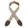 Souldier "Pillar" 2" Turquoise Orange & White Pattern Guitar Strap