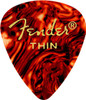 Fender 351 Faux Tortoise Shell Picks 12-Pack - Thin