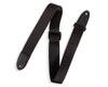 Levy's 1 1/2" Wide Kids Guitar Strap - Black