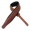 Levy's MSS2-BRN 2 1/2" Signature Series Guitar Strap - Padded Brown