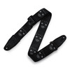 Levy's MPD2-112 Polyester Guitar Strap - Black & White Skulls