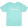 Fender Spaghetti Logo T-Shirt Large - Daphne Blue