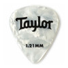 Taylor Celluloid 351 Picks 1.21mm - White Pearl, 12-Pack