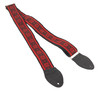 Souldier 2" Guitar Strap - "Poinsettia" Red and Black