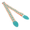 Souldier 2" Guitar Strap - "Pillar" Green, Turquoise, and Orange Pattern