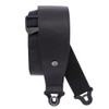 D'Addario Comfort Leather Auto Lock Guitar Strap 3" - Black