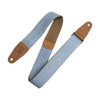 Levy's 2" Denim Guitar Strap with Suede Backing - Light Blue Wash