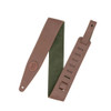 Levy's MGS80CS 2.5" Padded Garment Leather Guitar Strap - Brown & Green