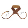 Levy's MS14-BRN Suede Banjo Strap 2 1/2" with Suede Backing & Cradle Attachments Brown