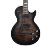 Gibson Mark Morton Les Paul Modern Quilt Top - Translucent Ebony Burst Satin