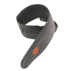 Levy's Garment Leather Bass Guitar Strap 4 1/2" Padded Black