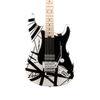 EVH Striped Series Maple - White with Black Stripes