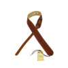 Martin "Ball Glove" Leather Guitar Strap Brown Suede