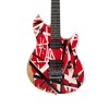 EVH Wolfgang Special Striped Series Limited Edition - Red Black and White Aged